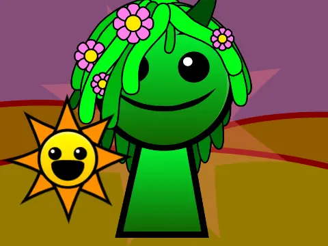 Original sprunki game logo showing classic character design and music interface