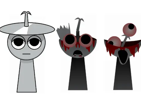 Sprunki game logo - Classic Sprunki character