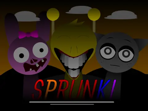Logo for the no gore version of Sprunki 9, a family-friendly remix