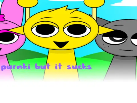 Sprunki But Absolutely Horrible Game Logo - Twisted Characters
