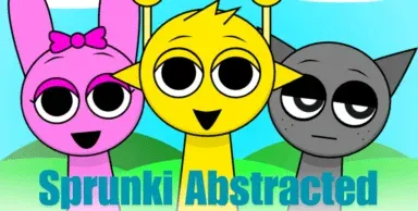 Sprunki Abstracted Game Cover - Surreal Abstract Version