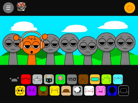 Sprunki ADHD SUS rhythm music game character creating beats