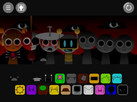 Sprunki Aftermath V2 game with Sprunki characters in adventure gameplay