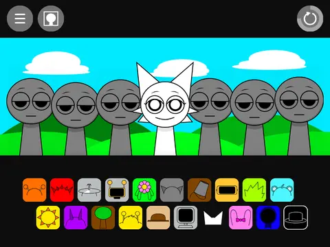 Official Sprunki Animation Remake game logo featuring classic Sprunki character