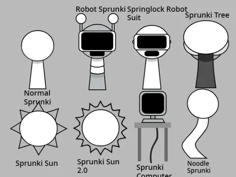 Official Sprunki Assets Logo - Create Custom Characters