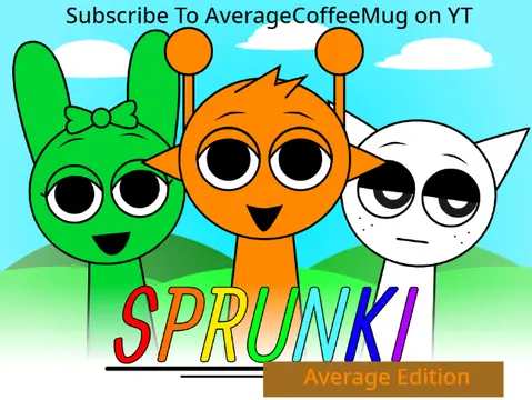 Logo for the Sprunki Average Edition Beta testing mod