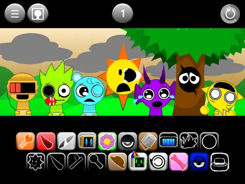 Sprunki Babies Phase 1.5 Game Logo - Cute Baby Characters Music Game