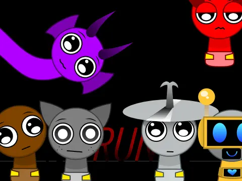 Sprunki Babies Remix rhythm game with baby characters making music