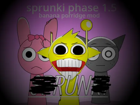 Sprunki Banana Porridge Phase 1.5 Babies Game Cover Art