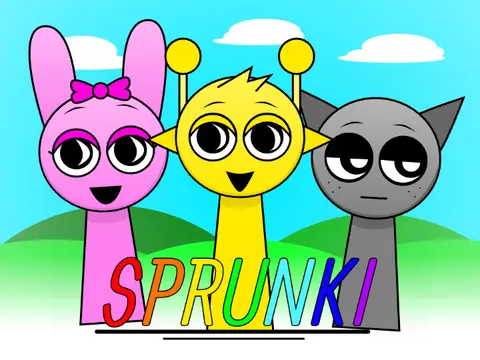 Sprunki But Better Game Logo - Enhanced Version