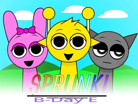Sprunki Birthday Celebration Logo