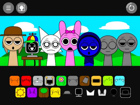 Sprunki Black AU Logo - Dark Edition Character