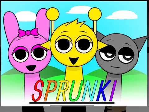 Sprunki Black Infection Logo - Dark Horror Edition