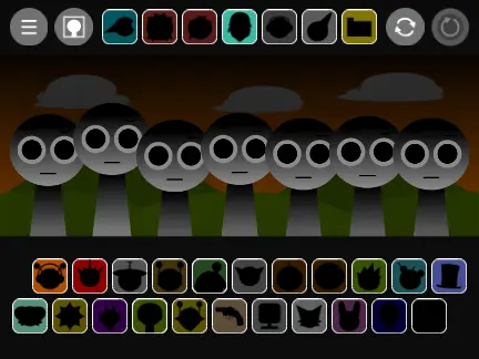 Sprunki Black Infection WIP game logo showing infected dark characters