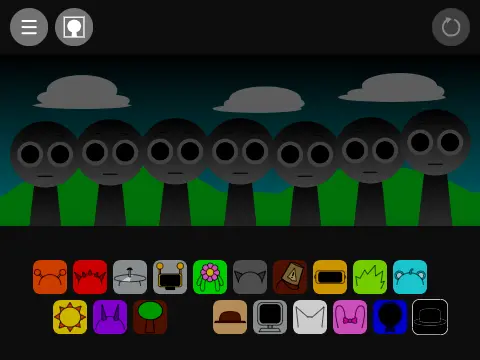 Official Sprunki Black Pocolaypse game logo featuring dark infected characters