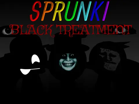 Sprunki Black Treatment Game Cover Art