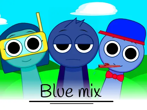 Sprunki Blue Demo Game Cover Art