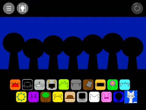 Sprunki Blue Game Logo featuring blue-themed characters