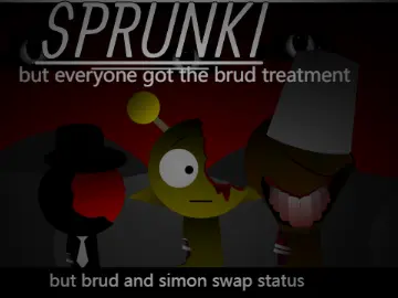 Official logo for Sprunki Brud Treatment But Swapped game featuring swapped brud treatment characters