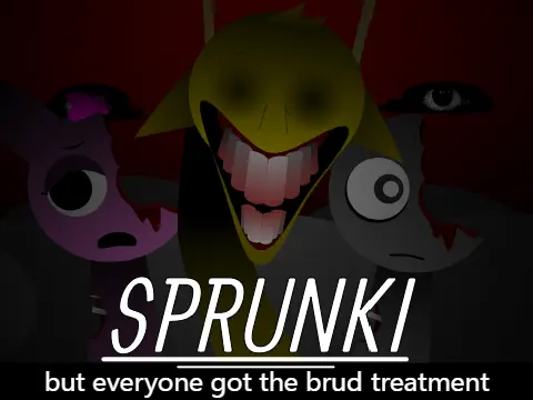 Official logo for Sprunki Brud Treatment with special animations