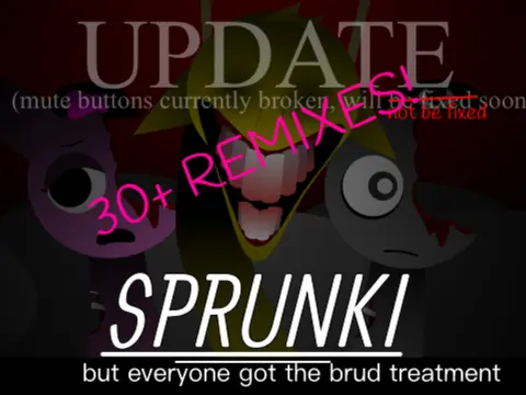 Official logo for Sprunki Brud Treatment Edition Reanim Remix game