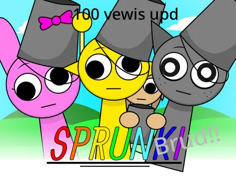 Official logo for Sprunki Brud Treatment Phase 1 game featuring unique character design