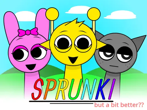 sprunki but a bit better wip game logo