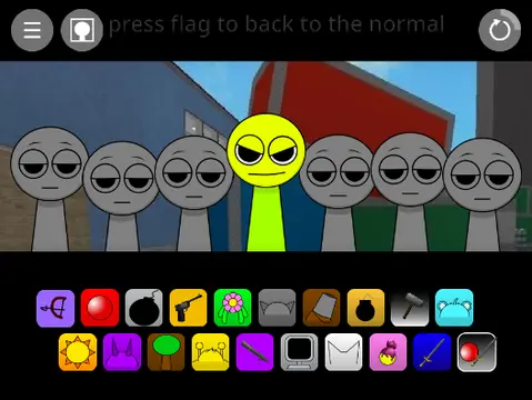 Sprunki But Baller Gang game showing basketball-themed character designs