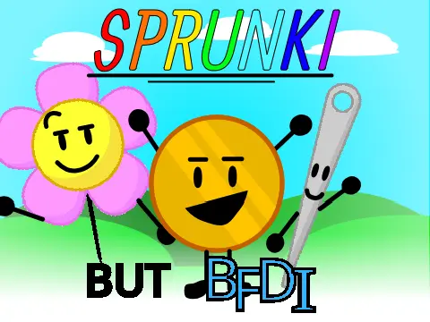 Sprunki But BFDI Updated Incredibox Mod Game Logo