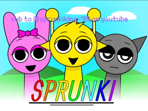 Official logo for Sprunki But Cooler Remix V2 game featuring enhanced Sprunki characters