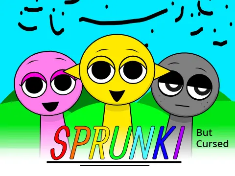 Sprunki But Cursed V3 Game Logo