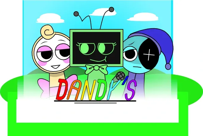 Sprunki But Dandys Game Logo