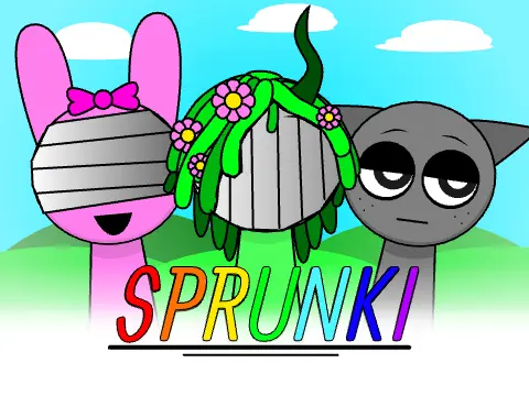 Sprunki But Everyone Is Alive V2 Logo - Interactive Music Game