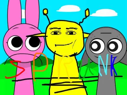 Sprunki But I Broke It Game Cover