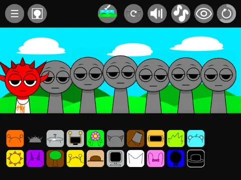 Sprunki But I Changed It game screenshot showing modified interface and new features