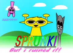 Sprunki But I Ruined It gameplay screenshot showing modified characters