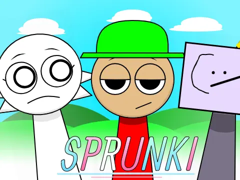 Sprunki But I Ruined It game showing messy but fun music creation