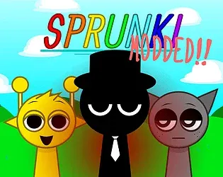 Sprunki But Is Modded Game Logo - Custom Modded Version