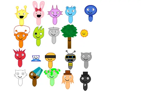 Sprunki But Its Different game cover with varied Sprunki character designs