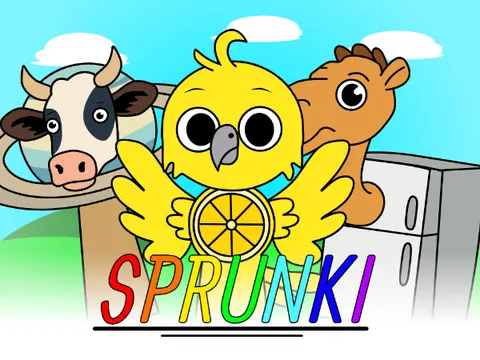 Sprunki Italian Brainrot Game Logo