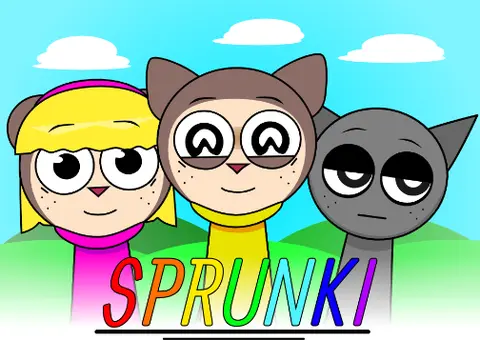 Sprunki game with Max Design Pro voice modification featuring character lineup