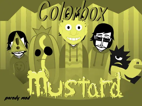 Mustard-colored Sprunki character in Sprunki But Mustard Remake Update game