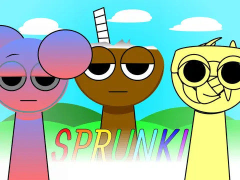 Sprunki But My Character Remix game cover showing customizable Sprunki characters