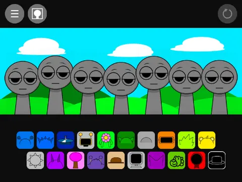 Sprunki But My Version V2 character creation music game