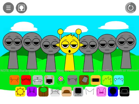 Sprunki But My Voice V2 game logo featuring microphone and music notes
