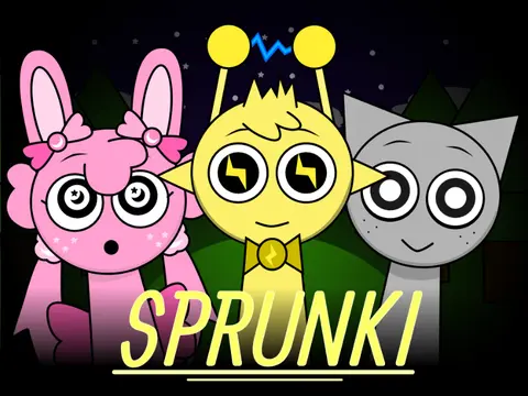 Sprunki But Night Time Redrawn - Night Theme Music Game