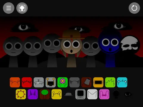 Sprunki But No One Can Blink Game Logo