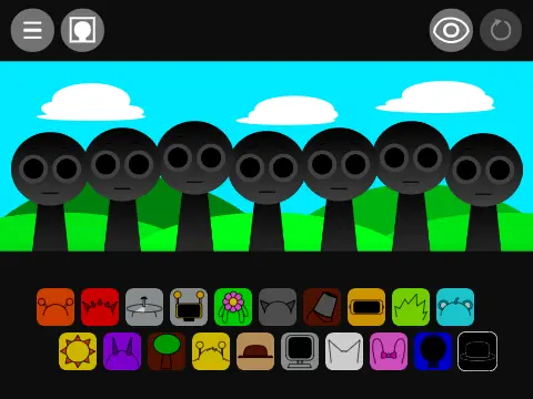 Sprunki But Nothing Happened game showing characters in funny situations with comedic expressions