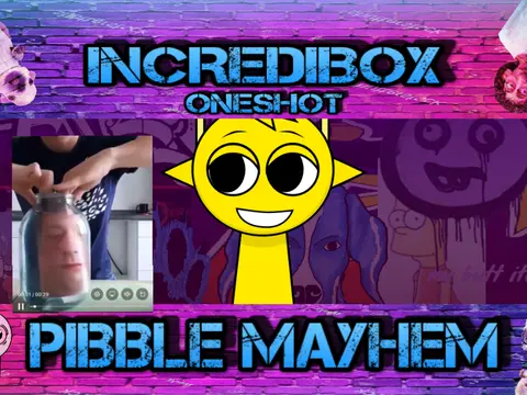 Sprunki Pibble Mayhem mod cover - family friendly