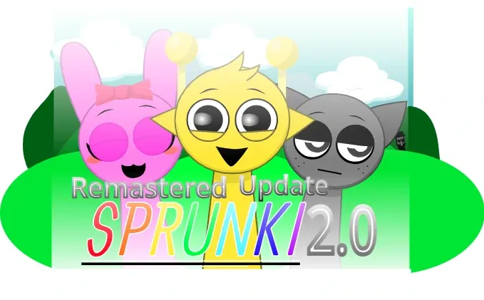 Sprunki But Ralr Game Logo - Surreal Sprunki Characters
